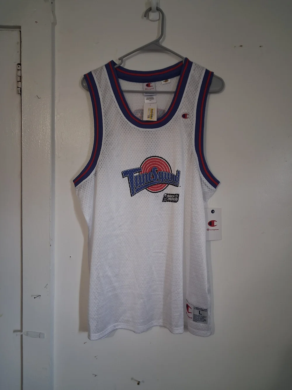 NWT Champion Space Jam 30th Anniversary Tune Squad Basketball Jersey -Bugs Bunny